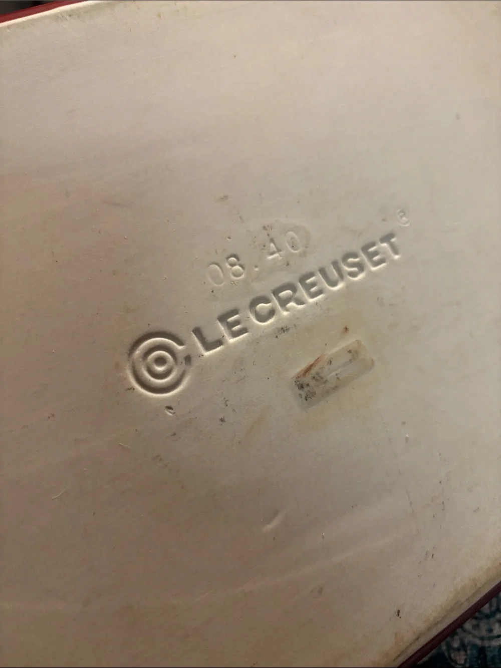 Le Creuset Cream Rectangular Stoneware Casserole dish